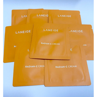 10ซอง (Exp2025) LANEIGE Radian-C Cream 1 ml. ลาเนจ ครีมบำรุงผิวหน้า ลดฝ้าจุดด่างดำ เซรั่ม serum lotion