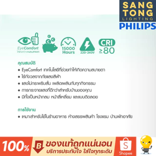 ยกลัง Philips ดาวน์ไลท์ฝังฝ้า LED 17W 6 นิ้ว (6") รุ่น MESON 150 59466 (แพค 12 ชุด) ประกันศูนย์