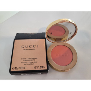 Gucci Blush de Beaute Cheeks  Eyes Powder Luminous Matte 5.5 g.  บลัชออนเนื้อแป้ง จาก GUCCI