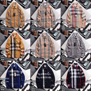 เสื้อเชิ้ตแขนยาว Burberry 👔 เสื้อเชิ้ตผู้ชาย | เสื้อแขนยาวคอปก