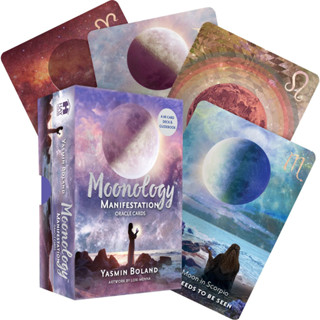 ไพ่แท้ พร้อมส่ง Moonology (TM) Manifestation Oracle : A 48-Card Deck and Guidebook