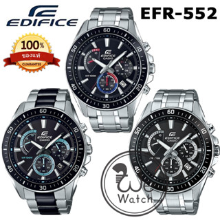 CASIO Edifice รุ่น EFR-552SBK-1A EFR-552D-1A EFR-552D-1A3 นาฬิกาผู้ชาย โคโนกราฟ ประกัน CMG 1ปี EFR552 EFR552D EFR552SBK