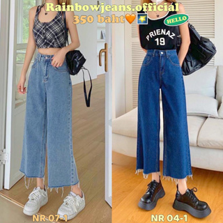 🌈กางเกงยีนส์ S-9XL🧸🌠รุ่น NR 07-1 SnowPD, 04-1 เข้มPD ตัดสั้น by rainbow.jeans