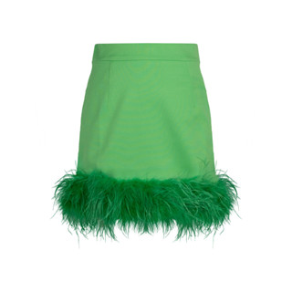 SHU APPAREL FEATHER MINI SKIRT #1 - GREEN