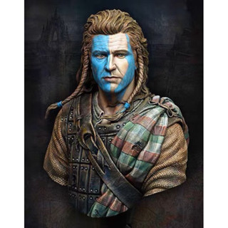 Braveheart William Wallace Bust (ครึ่งตัว) งานโมเดลไม่ทำสี 1/10 Resin Model 8.5 cm