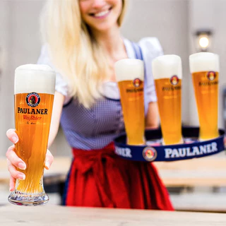 🌟พร้อมส่ง🌟Paulaner Non-Alcoholic Weissbier 0,0% 500 ml. 4 bottles พอลลาเนอร์ ไวส์เบียร์ นอน แอลกอฮอลิค 500 มล. 4 ขวด
