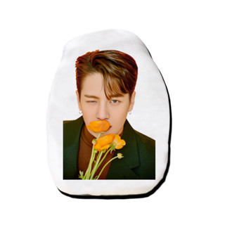 หมอนไดคัท สั่งทำ ตุ๊กตา ตุ๊กตาหน้าเหมือน หมอนตุ๊กตา ตุ๊กตารูปคน ศิลปินเกาหลี ถือดอกไม้ แจ็คสัน หวัง Jackson Wang