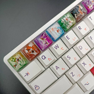 [koi resin keycaps] resin keycaps ปลาคาร์ฟ Handmade R4 OEM profile