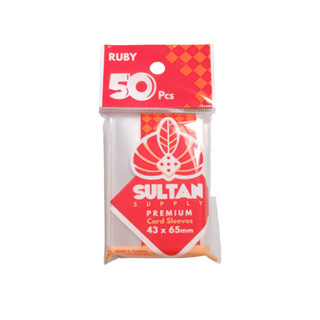 ซองใส่การ์ด Sultan Premium Card sleeves Ruby 43*65 mm.