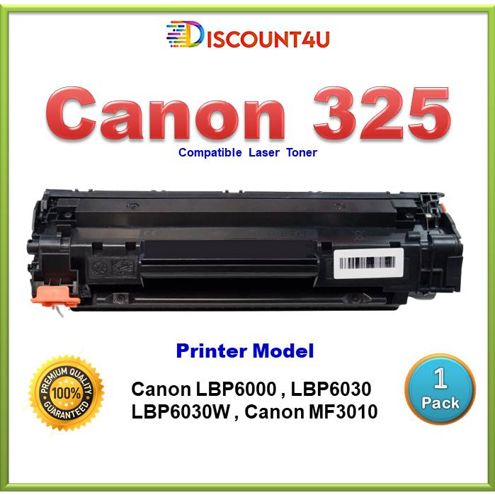 Discount4U ตลับหมึกเลเซอร์ ..Toner Canon325 325 325BK 325Black ใช้กับ Canon MF3010/LBP6000/LBP6030/L