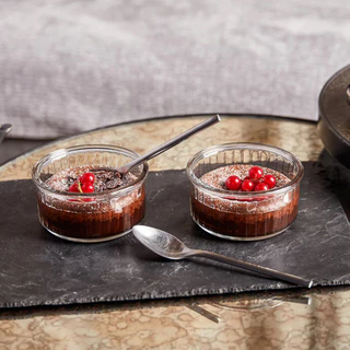 ชามอบขนม Duralex Ovenchef Glass Ramekin (เซต 4 ใบ) Ovenchef Transparent Glass Ramekin
