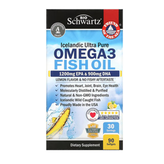 BioSchwartz Omega 3 Fish Oil Lemon 90 Softgels