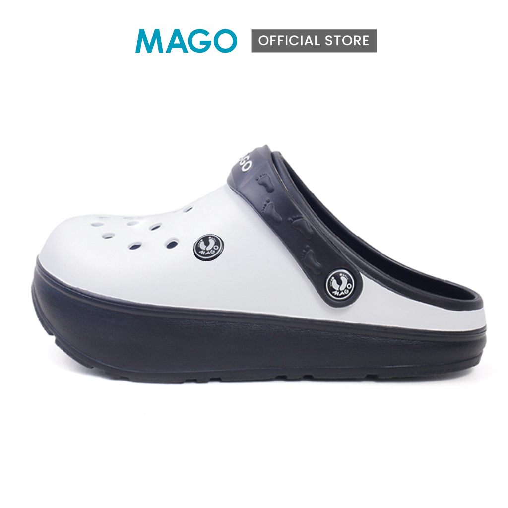 MAGO FOOTWEAR " BAMBO " ( ขาวดำ ) รองเท้าสุขภาพชาย / หญิง