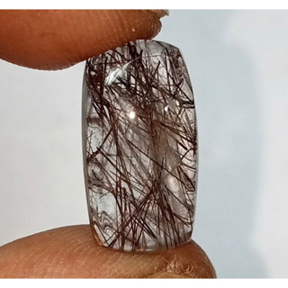 1 pc Natural  Black Rutailated Quartz 2-3 cm Cabochon Stone / Top High Quality Stone / Jewelry Stone Healing Chakra