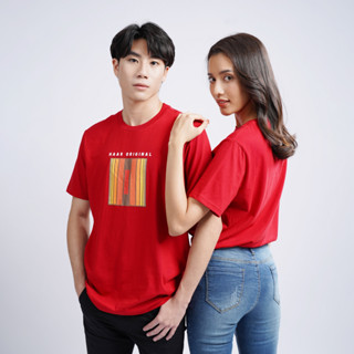 haas : เสื้อยืดแขนสั้น unisex ผู้ชาย ผู้หญิง ลายสรีน HAAS ORIGINAL SBSK2624