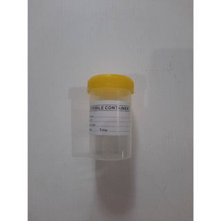 กระปุกเก็บตัวอย่าง specimen container 60 mL, PP , 10ชิ้น/ถุง