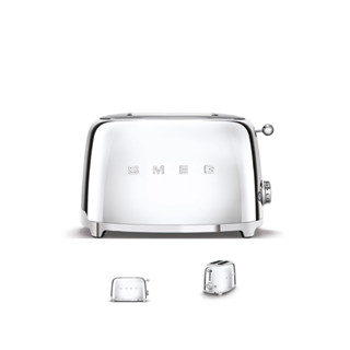 มือ 1 ไม่ผ่านการใข้งาน เครื่องปิ้งขนมปัง สเมก smeg สีเงิน เงา รุ่น TSF01SSEU สีโครเมี่ยม 50’Retro Style Aesthetic