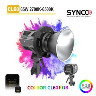 Synco COLBOR CL60 RGB Light สี2700K-6500K Bowens Mount APP สำหรับถ่ายภาพวิดีโอ/ภาพ (รับประกัน 1ปี)