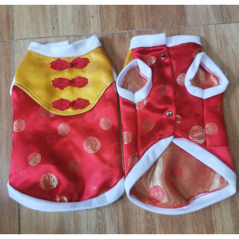 เสื้อสัตว์เลี้ยง ชุดตรุษจีน กี่เพ้า