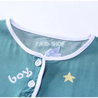 ชุดนอนเด็ก ชุดนอนเด็กผ้าสปัน พร้อมส่งจากไทย ไซส์ 100-160
