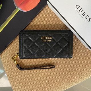 กระเป๋าเงิน ใบยาว Guess Long Wallet กระเป๋าสตางค์ใบยาวซิปรอบหนังนิ่ม