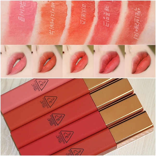 [พร้อมส่ง แท้100%]3CECloud Lip Tint ลิป3ce ลิปทิ้น มี12 สี ลิปทินท์เนื้อบางเบาติดทนนาน3ce face blush
