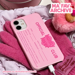 (pre-orderจากเกาหลี) mafavarchive - bunny lover glossy hard เคสมือถือเปิดหัวท้าย PC แข็ง เคลือบเงา