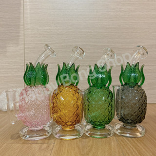 พร้อมส่ง สีเหลือง 3ตัว บ้องแก้วสัปปะรด Pineapple glass bong