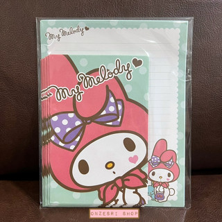 เซ็ตกระดาษจดหมาย My Melody สีเขียว ปี 2012 * ของสะสม