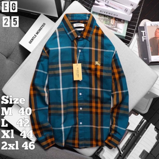 burberry เสื้อเชิ้ตแขนยาว