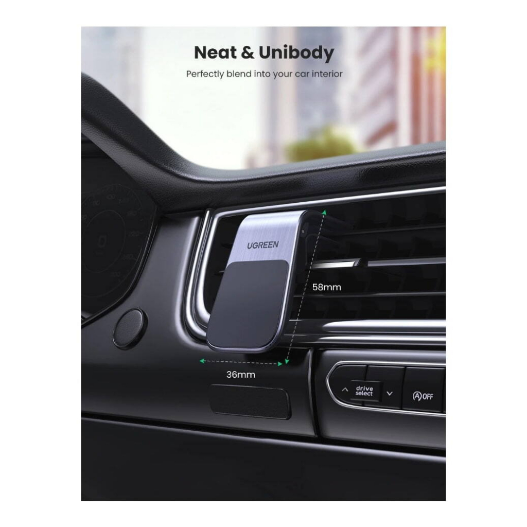 UGREEN รุ่น 80712B Waterfall Magnetic Phone Holder for Car ที่ยึดมือถือ สำหรับช่องแอร์ หมุนได้ 360 องศา - รูปที่ 4
