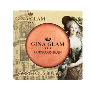 Gina Glam Gorgeous Blush 7g G88 HelloBeautyCenter บลัชออน เนื้อฝุ่น ชิมเมอร์ จีน่า เกลม ปัดแก้ม จีน่าแกรม เม็ดสีแน่น ติด