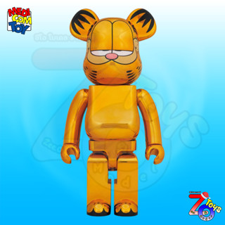 (ของแท้) Bearbrick Garfield Gold Chrome 1000% แบร์บริค กาฟิว Be@rbrick by Medicom Toy ของใหม่ มือ 1