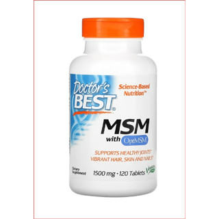 Doctors Best, MSM with OptiMSM ขนาด 1,500 มก. 120 เม็ด