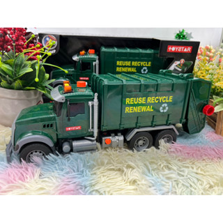 ของเล่น ของเล่นเด็ก รถของเล่น Garbage Truck รถเก็บขยะ รถขยะอเมริกา รถขยะ รถเด็กเล่น รถขนขยะ รถขยะNo.666-53P