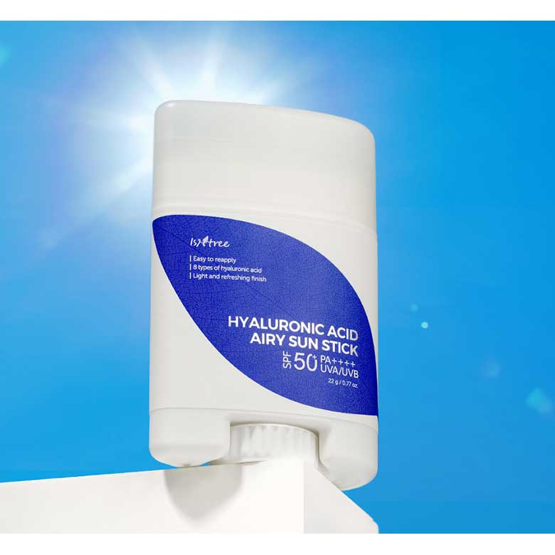 ของแท้ พร้อมส่ง !!! Isntree Hyaluronic Acid Airy Sun Stick 22 g. ป้องกันแสงแดดปกป้องผิวจากการระคายเคืองต่อสิ่งแวดล้อม