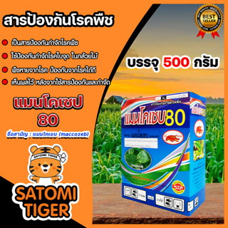 แมนโคเซป 80 ขนาด 500 กรัม ตรา เข้แดง ป้องกันและกำจัดเชื้อรา ชนิดต่างๆกว่า 400 ชนิด สารกำจัดโรคพืช ยากำจัดเชื้อรา