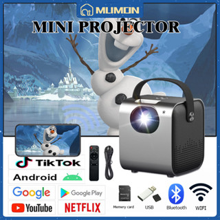 โปรเจคเตอร์ โปรเจคเตอร์มินิ WIFI Projector เชื่อมต่อโทรศัพท์ 4K Bluetooth พร้อมแอพ netlfix youtube โฮมเธียเตอร์ ชุดโฮม