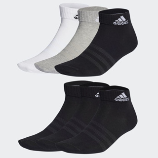 Adidas ถุงเท้า Thin and Light Ankle Socks 3 Pairs (2สี)