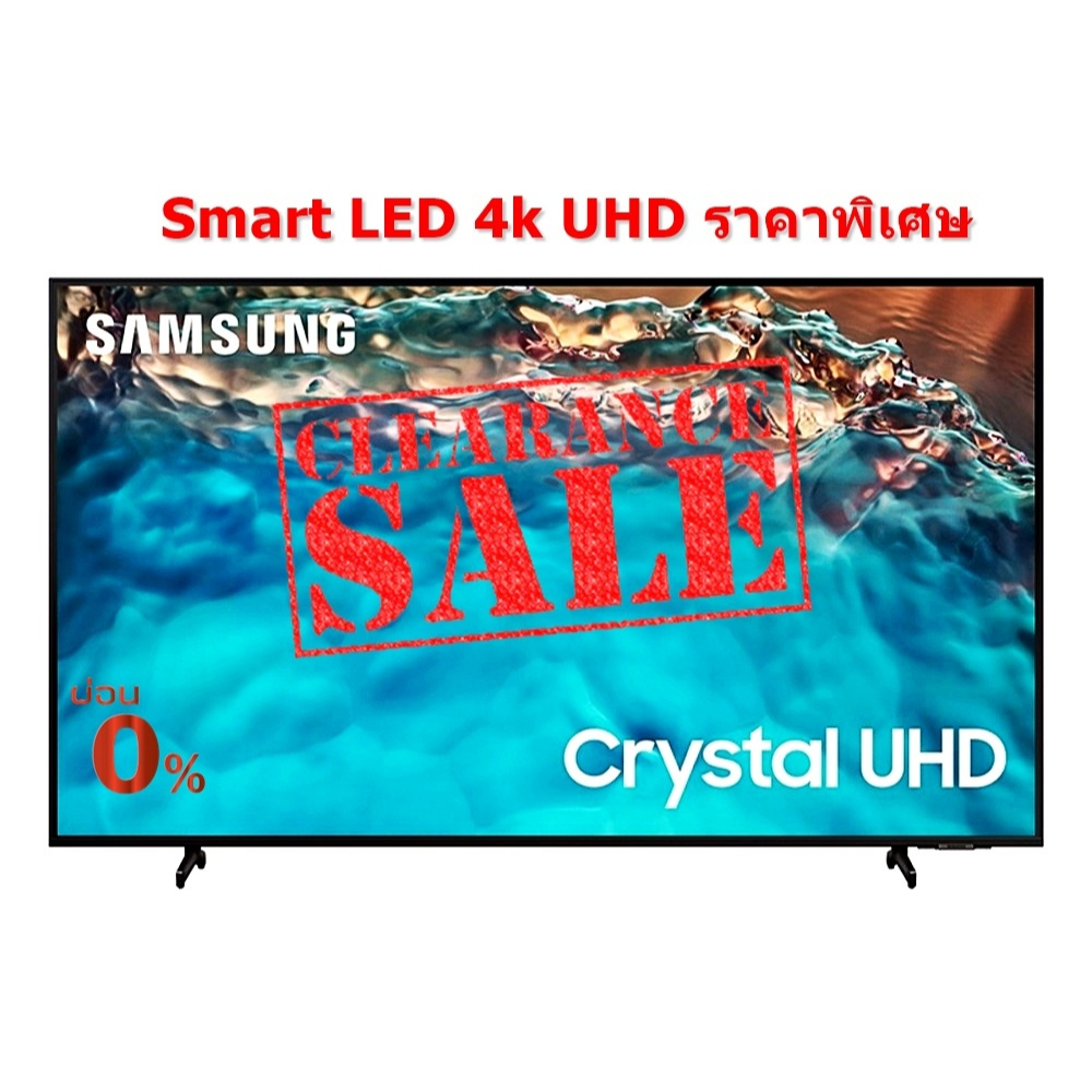 [ผ่อน0%10ด] Samsung UHD 4k 75" UA75BU8100KXXT BU8100 Crystal UHD Smart TV (ชลบุรีส่งฟรี)