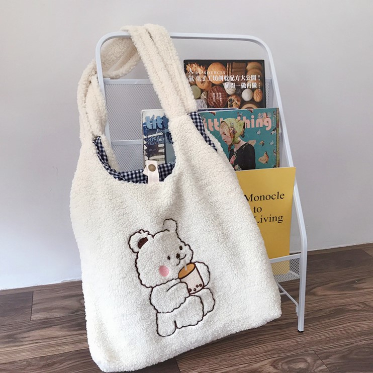 กระเป๋าผ้า Soft and Fluffy พร้อมส่ง (MN010) - รูปที่ 6