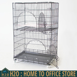 [พร้อมส่ง] Cat Cage กรงน้องแมว กรงสัตว์เลี้ยง 51x76x120cm แข็งแรง ทนทาน ตกแต่งง่าย ให้น้องอยู่ได้หลายตัว