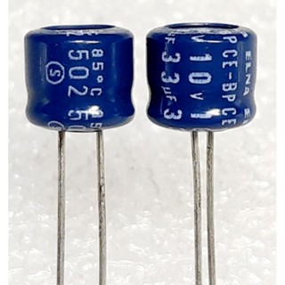 Elna CE-BP 33uf 10v Bipolar capacitor ตัวเก็บประจุ คาปาซิเตอร์ ไม่มีขั้ว ไบโพลาร์ BP nonpolar RBD