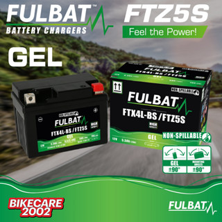 แบตเตอรี่ FULBAT รุ่น FTZ5S GEL สำหรับรถเล็กทั่วไป และรุ่นอื่นๆสอบถามได้