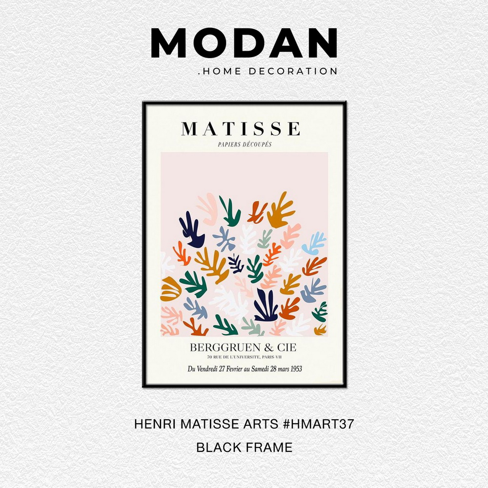 ⚡ พร้อมจำหน่าย ⚡ MODAN ภาพตกแต่งบ้านสไตล์โมเดิร์น HENRI MATISSE ART รหัส HMART37