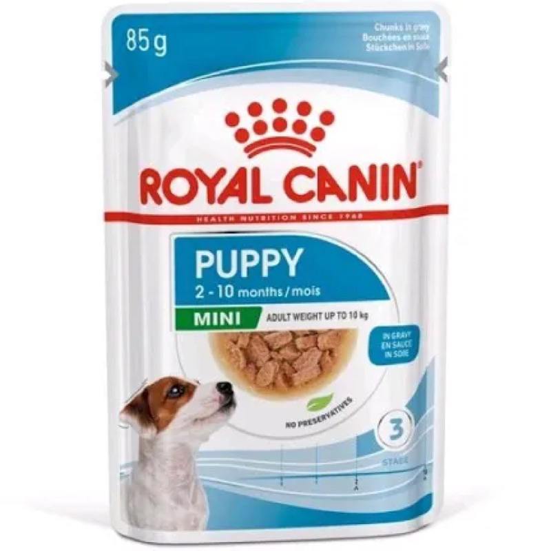 Royal Canin Puppy Mini Pouch Gravy อาหารเปียก สุนัข รอยัลคานิน ลุกสุนัข