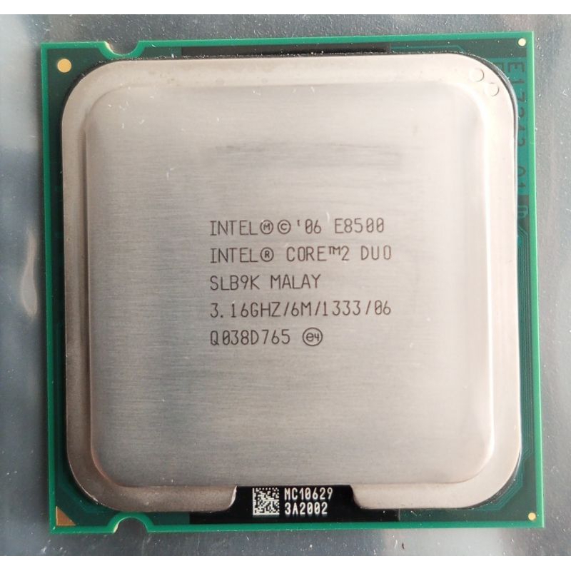 Intel Core 2 Duo E8500 3.16GHz 2Cores 2Threads  Socket 775