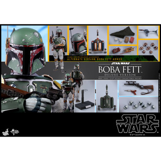 Hot Toys MMS464 Boba Fett Deluxe Version Collectible Figure Star Wars  Episode V The Empire Strikes Back 1/6 Scale โมเด