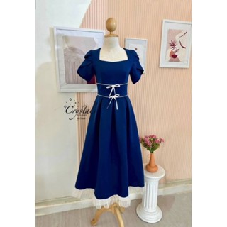 3color🕍Maxxi Dress with Mini ribbon🌉 crystal 2555