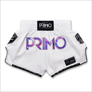 Muay Thai Shorts - Hologram Series - Purple Haze สีขาว